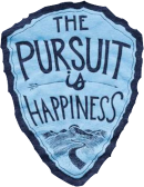 graphic declaring the pursuit IS happiness