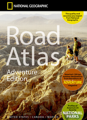 national park road trip road atlas book cover